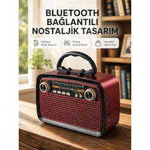 Bluetooth Bağlantılı Taşınabilir Hoparlör Fm/am Radyo Özellikli, Şarj Edilebilir Batarya, 1 Kg - Lisinya