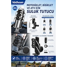 Bisiklet Motosiklet Atv Ve Scooter Uyumlu Matara Suluk Tutucu Gidon Bağlantılı Esnek Gövdeli Şişe Atı Diğer