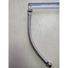 Kalın Çelik Örgülü 1/2 Bağlantı Hortumu Rekorlu 1,5 Mt 1 Adet