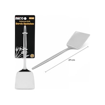 Metal Servis Spatulası - Krom Renk - 27 Cm - Paslanmaz Çelik Çok Renkli