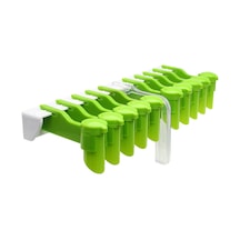 Suofeng Duvar Tipi Baharat Saklama Ünitesi - 3/6/10 Raflı Pratik Ve Şık Baharat Organizatörü, Mutfak Düzeni İçin İdeal Yeşil