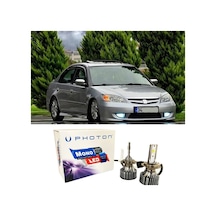 Honda Civic Vtec 2 Es7 Led Xenon Kısa Far Ampulü Hb4 Mono Yeni Seri Beyaz 2004-2006