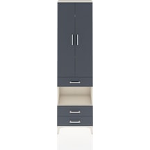 Arges Dolap 4 Raflı 3 Çekmeceli 2 Kapaklı 60x30x221 Aytaşı-antrasit Aytası
