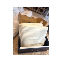 Gökse Home Merinos Modern Line 3 Parça Çift Kişilik Battaniye Seti Krem
