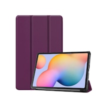 Lexroo Galaxy Uyumlu Tab S7 Fe Lte T737-t736-t733-t730 Smart Cover Standlı 1-1 Kılıf - Mor