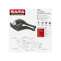 Sara S520 Balina Pprc Boru Makası 16 42 Mm Kesim Kapasitesi, Metal Gövde