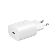 Samsung Uyumlu EP-TA800N Type-C 25W Kablosuz Hızlı Şarj Adaptörü Beyaz