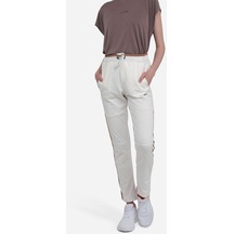 Slazenger OXFORD I Kadın Cepli Dar Paça Ekru Eşofman Altı