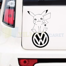 Volkswagen Logo Pikaçu Bagaj Yan Kapı Tampon Oto Sticker Etiket