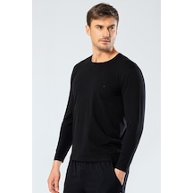 Cacharel Erkek Uzun Kollu T-shirt 1333/siyah Siyah