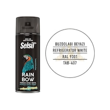Selsil Rainbow Akrilik Sprey Boya Buzdolabı Beyazı 400 Ml - Ral9301