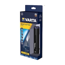 Varta Night Cutter F20R Şarjlı Led El Feneri Siyah