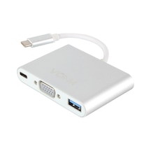 Vcom Cu426m Type-c-m To Vga-f Usb 3.0-f Type-c-f Çevirici Kdo