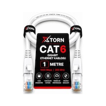 Torn Cat6 Ethernet Kablosu 1 Metre Rj45 Lan İnternet Modem Router Bilgisayar Kablosu