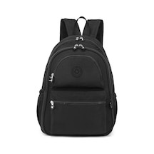 Büyük Boy Laptop Bölmeli Su Geçirmez Krınkıl Kumaş Çanta Siyah