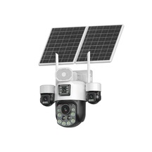 Inox X25 4 Lens 18x Zoom Güneş Enerjili 4g E-sim Dış Mekan Güvenlik Kamerası Renkli Gece Görüşlü