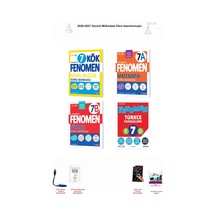 2026-2027 Fenomen 7. Sınıf 4 Kitap Seti - Kök Sosyal Bilgiler, Matematik A, Türkçe B, Türkçe Fasikülleri