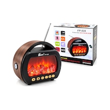 Fener - Şömineli Radyo - Retro Am - Fm - Sw Usb - Type-c Sarjlı Bt - Tf - Usb Speaker Fp-536 Pl-4728 Bx40