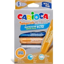 Carioca Temperello Metallic Stick Poster Boyama Kalemi 6'lı Carioca Temperello Metallic Stick Poster Boyama Kalemi 6'lı