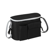 Moveevo Hafif Taşınabilir Bebek Bezi Çantası - Toz Geçirmez, Çıkarılabilir Askı, İç Bölmeli & Çift Ön Cep Siyah