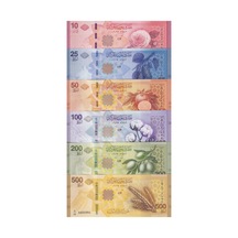 Suriye Yeni Baskı 2025 Yılı 500-200-100-50-25-10 Suriye Pound'u Tam Set 6'lı Yabancı Kağıt Para Çil