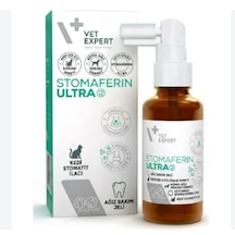 Vet Expert Stomaferin Ultra 30 Ml Kedi & Köpek İçin Ağız Kokusu, Gingivitis, Ağız Yarası & Mukoadezif Bakım Jeli