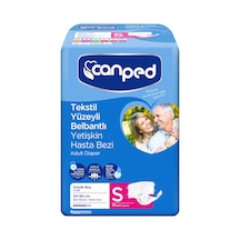 Canped Tekstil Yüzeyli Belbantlı Yetişkin Hasta Bezi Küçük Boy S 10'Lu