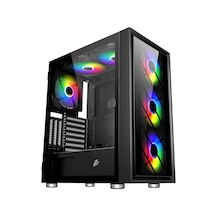 1st Player Ar7-g Siyah 750w 80+ Sılver Atx 3.1 Argb 4x12cm Fan Temperli Cam Usb 3.0 Atx Kasa Pro