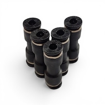 Pnömatik Düz Ekleme Jakı Hortum Birleştirici Rekor 4 - 6 - 8 - 10 - 12 Mm Seçenekli - 5'li Set 4 MM