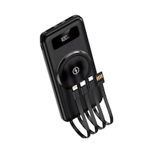 Hubrendy  Kablosuz Çoklu Şarj Girişli 10.000 Mah Kablolu Powerbank Taşınabilir Diğer