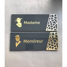 Yönline Antrasit Gold Pattern Seri WC Yönlendirme Seti