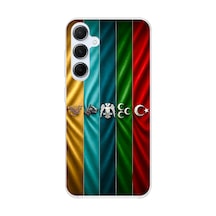 Samsung Galaxy A55 Uyumlu Tarihi Türk Devletleri Bayrakları Baskılı Silikon Kılıf Renkli