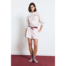 Defacto Regular Fıt Sweatshirt Kumaşı Alt I6734ax26aubg588 Bej-bg588
