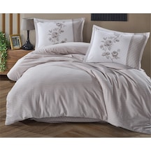 ÇİFT KİŞİLİK NEVRESİM TAKIMI SUAVE  V6 AÇIK GRİ-6505