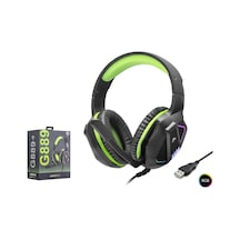 Kulaklik Usb Rgb - Si Yah/yeşil G889