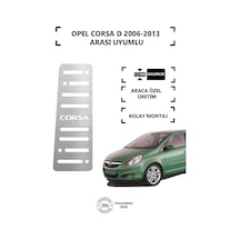 Opel Corsa D 2006-13 Ayak Dinlendirme Pedalı Krom Ayak Dayama Pedalı