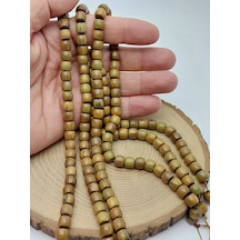 Yeşil Sandal Ağacı Kapsül Kesim Ahşap Dizi 7 8mm 56606 Çok REnkli