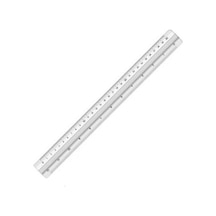 Hatas Tribli Desimetre Şeffaf 30 CM Beyaz
