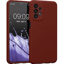 Newface Samsung Galaxy Uyumlu  A23 4g Kılıf First Silikon - Bordo
