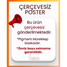 Çerçevesiz Poster, Dijital Baskı Soyut , Mavi Rüya , Salon Ofis Oturma Odası Dekorasyon , Poster