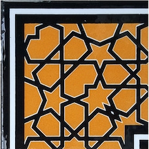Armada Çini 10x10 Cm Ksk 72 Sarı Türkmen Yıldızı Çini Bordür Köşe