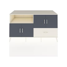 Kronos Konsol 4 Raflı Tek Çekmeceli 4 Kapaklı 176x59x99 Aytaşı-an Aytaşı-antrasit/aytaşı