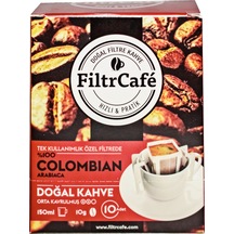 Filtrcafe Colombian Poşet Filtre Kahve 10 x 10 G