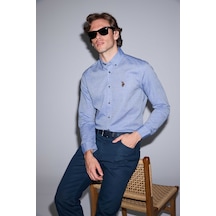 U.s. Polo Assn. Erkek Lacivert Gömlek Basic 50322343-vr033 U.s. Polo Assn. Erkek Lacivert Gömlek Basic 50322343-vr033