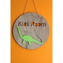 Dekoratif Kids Room Yeşil Dinozorlu Lake Çocuk Odası Duvar Süsü