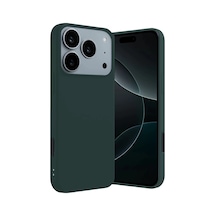 Apple Uyumlu iPhone 17 Pro Max Uyumlu First Silikon - Koyu Yeşil