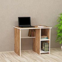Kalenderdekor1 Kalender Dekor Avel 90 Cm Çalışma Masası Av02 Beyaz  -  Meşe