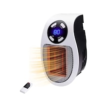 Aubyhe Mini Elektrikli Isıtıcı 500w - Otomatik Kapatma, 1-12 Saat Zamanlayıcı, 2 Hız Seçeneği, Led Ekranlı, Uzaktan Kumandalı Avrupa Standartı - Beyaz