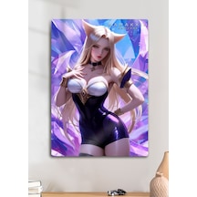 Parlak Metal Baskı Tablo, Ahrii Lol Oyun Poster Tabloları
