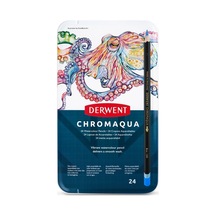 Derwent Chromaqua Suluboya Kalem Seti 24 Renk Karışık Renkli